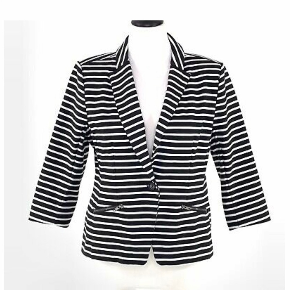 Christian Siriano Striped Blazer